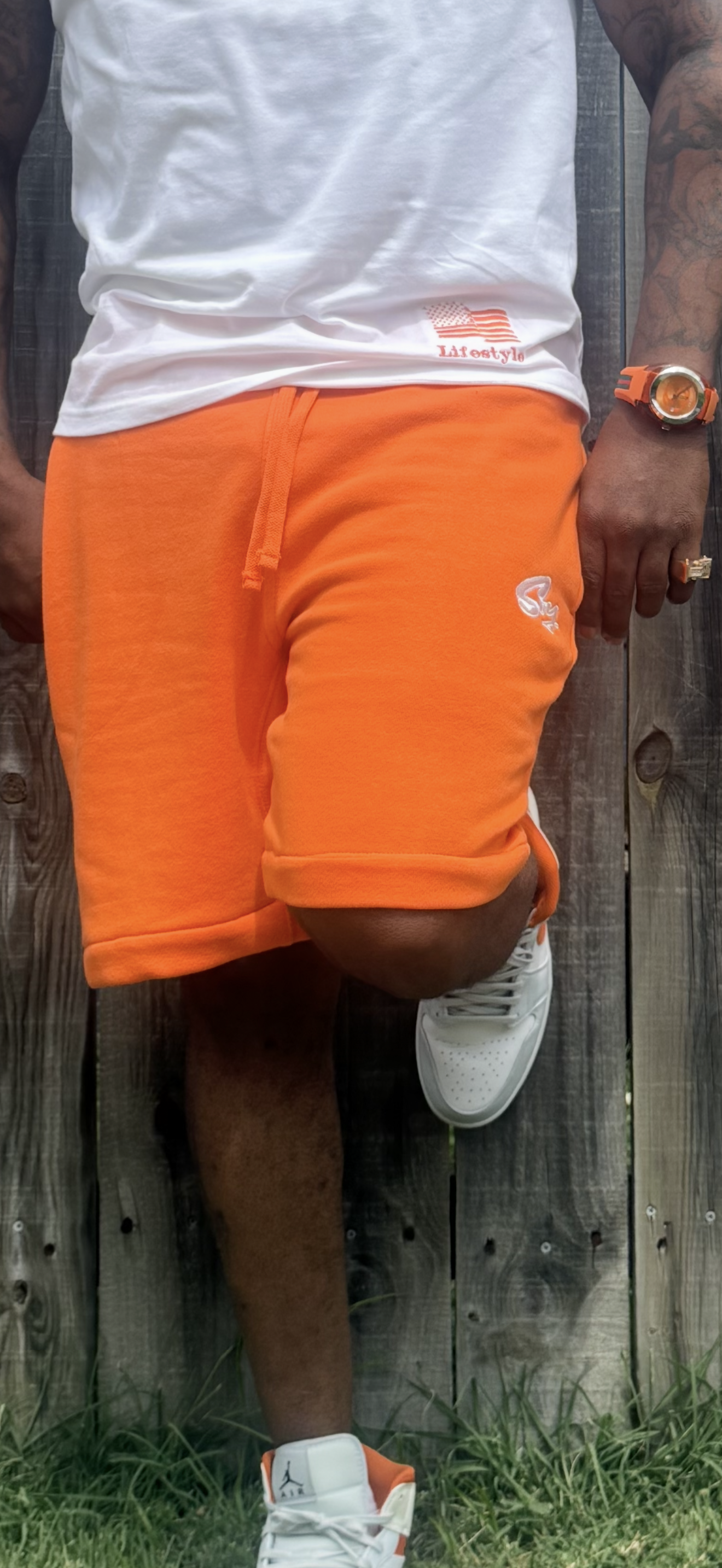 Orange soda shorts